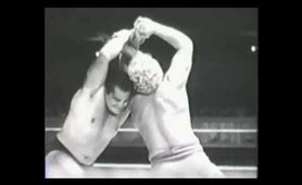Lou Klein (Bastien) vs Gene Dubuque (Magnificent Maurice) 1950's professional wrestling
