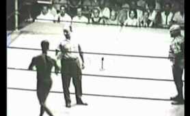 Ricki Starr vs The Zebra Kid George Bollas 1950's professional wrestling match