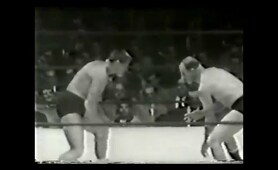 Hans Schmidt vs Wilbur Snyder  TV Championship match 1950's professional wrestling